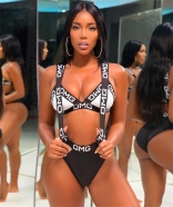 Black OMG High Waist Swimwear