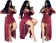 Red Long Sleeve Lace Hollow-out Jumpsuit Maxi Dress