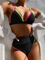 Black Halter Women Sexy Swimwear