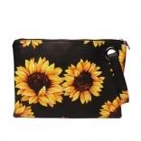 Yellow Women Fashion Pattern Cosmetic Bag,Hand Bag