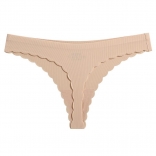 Beige Sexy Women Traceless Underwear