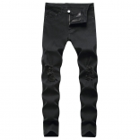 Black Men's Fashion Jeans Trousers