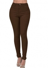 Brown Fashion Women Jeans Pant