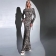 Women's Printed Long Dress Sexy Party Leopard Lace-up Evening Long Clothing