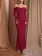 Red Mesh Off Shoulder Long Sleeve Bodycon Prom Long Dress