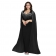 Black Sleeveless Diamonds Low Cut Mesh Luxury Beading Evening Formal Dress