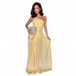 Black Long Sleeve Ruffles Women Elegant Party Evening Gowns Prom Dress
