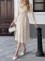 White Print Polka Dot Casual Retro Bow Tie Fashion Women Party Holiday Midi Dress