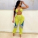 Yellow Sleeveless Halter Hollow-out Women Fashion Jumpsuit