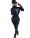 Black Long Sleeve O-Neck Printed Fashion Women Sport Dress