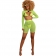 Green Mesh Long Sleeve Sexy Women Party Dress Set With Underwear