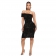 Black Sleeveless Bodycon Sexy Women Sequin Midi Dress