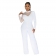 White Long Sleeve Mesh Long Sleeve Bodycon Women Fashion Jumpsuit