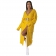Yellow Women's Fashion Sexy Casual Long Sleeve Long Sweater Coat