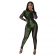 Green Mesh Sequin Bodycon Mesh Perspective Sexy Jumpsuit