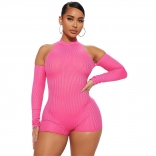 RoseRed Cotton Long Sleeve Women Sexy Party Rompers