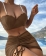Brown Pearl Halter 3PCS Sexy Mesh Bikini Sets
