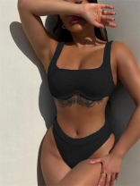 Black Women Sexy Swimwear Bikini Sets