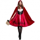 Halloween Little Red Riding Hood Clothing Adult Cosplay Party Clothing