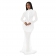 White Women's Mesh Rhinstone Bodycon Evening Elegant Long Prom Maxi Dress