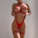 Red Women's Underwear Tassels Sexy Erotic Bra & Brief Sets Lingerie