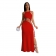 Red Sleeveless Hollow Out Lace Up Bandage Sexy Long Dress