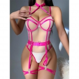 RoseRed Mesh Sexy Bandage One Piece Teddy Lingerie
