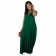 Green Halter Backless Fashion Loose Pleated Skirt Long Dress