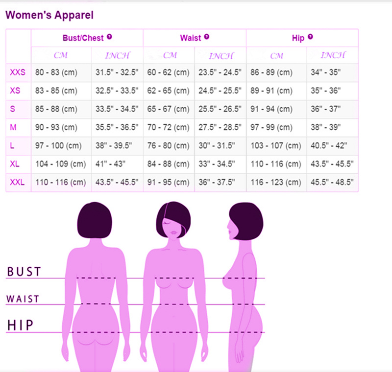 Chinese Size Chart